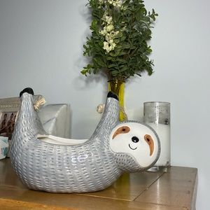 Urban Outfitters Home Sloth Hanging Planter